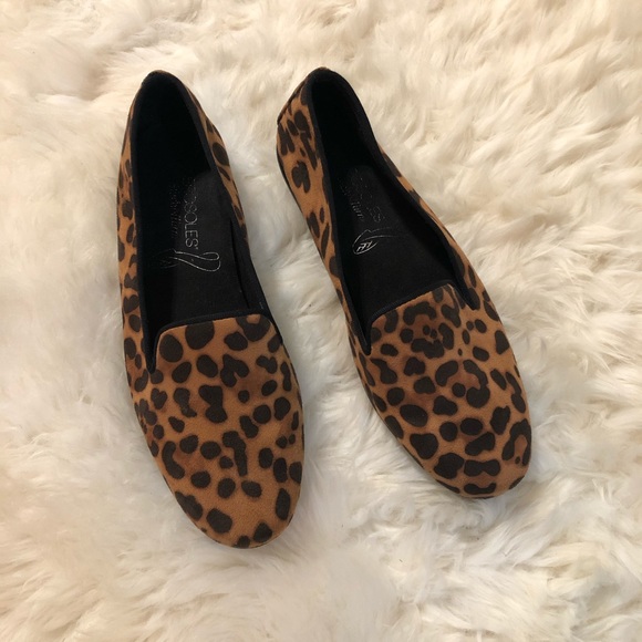 aerosoles cheetah print flats